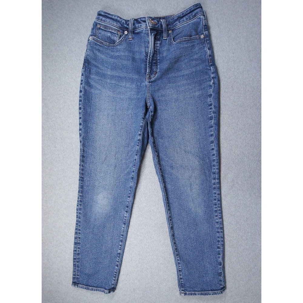 Madewell Jean Women 28 Blue Curvy Perfect Vintage High Rise Tapered Leg Denim